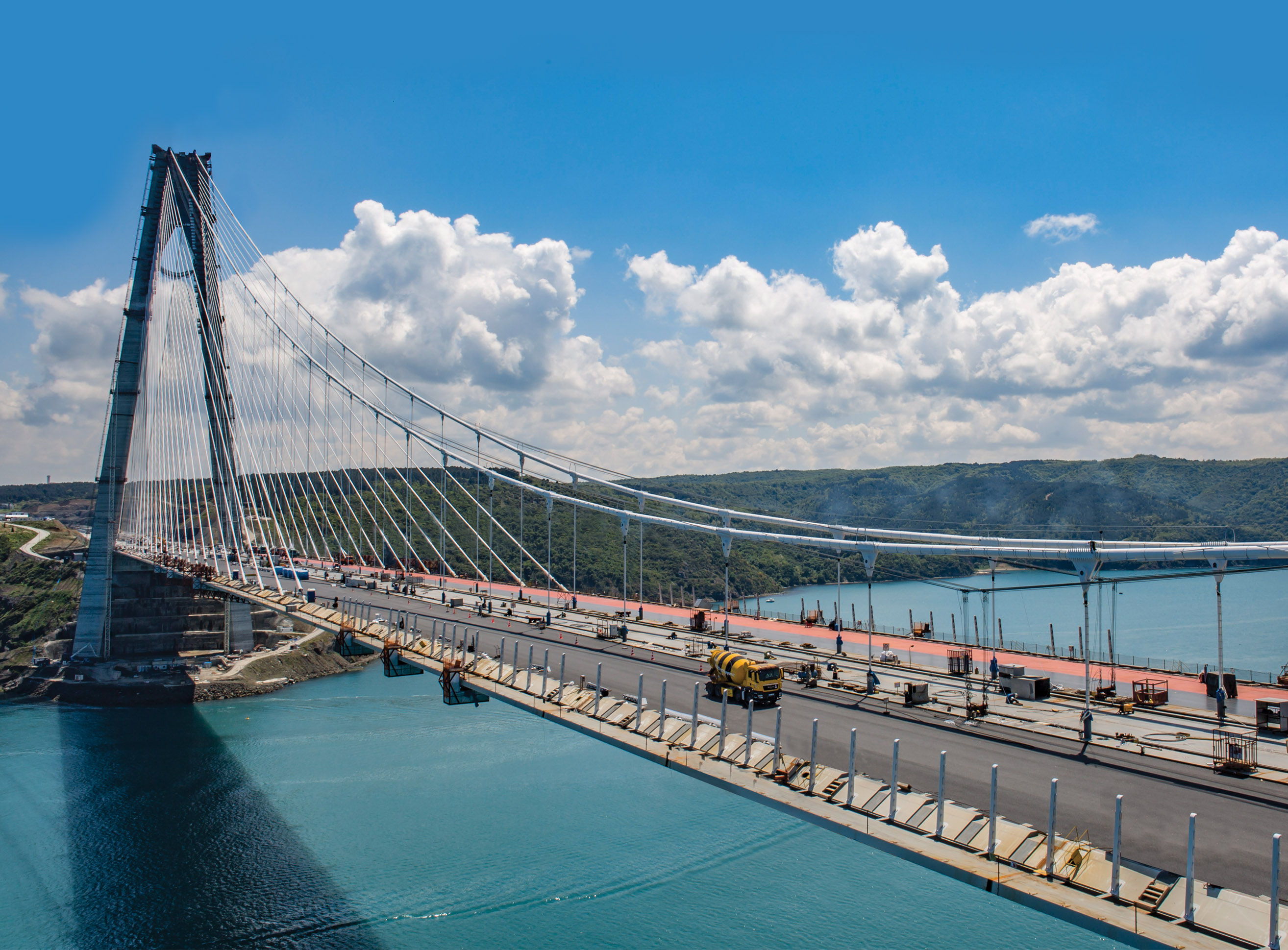 Akçansa produced special concrete and cement for the longest reinforced concrete bridge in Turkey.