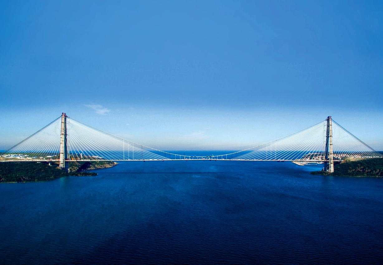 Akçansa produzierte speziellen Beton und Zement für die längste Stahlbetonbrücke der Türkei.